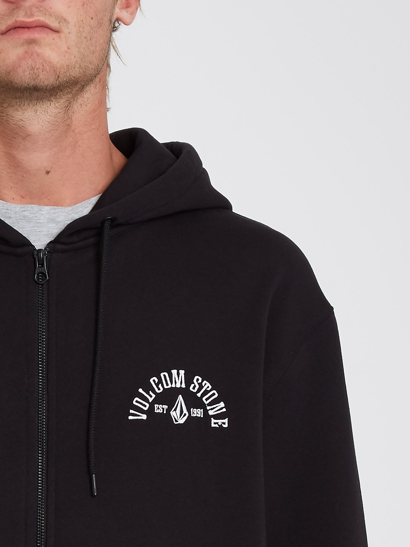 Extends Zip Hoodie - BLACK