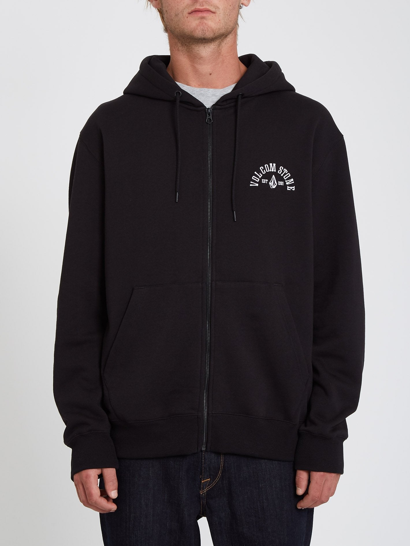 Extends Zip Hoodie - BLACK