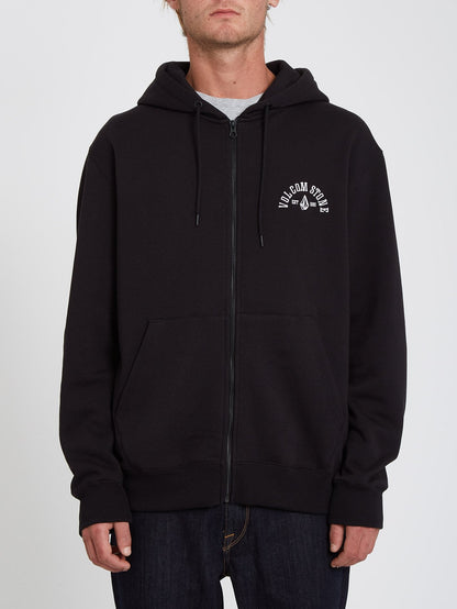 Extends Zip Hoodie - BLACK