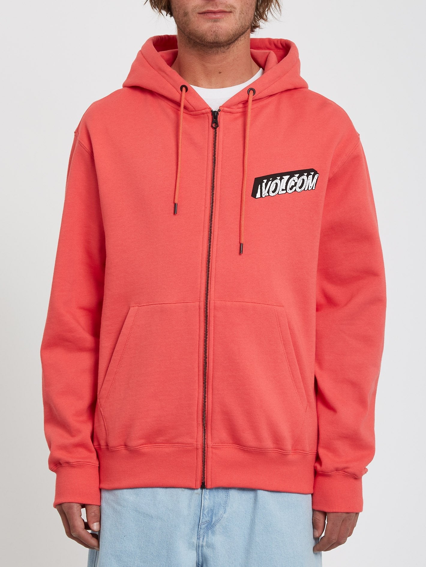 Extends Zip Fleece Hoodie - CAYENNE