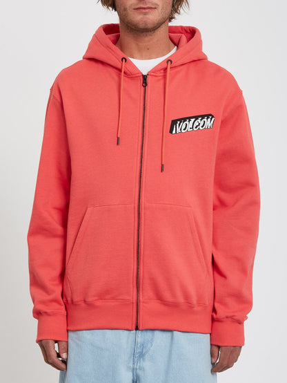 Extends Zip Fleece Hoodie - CAYENNE