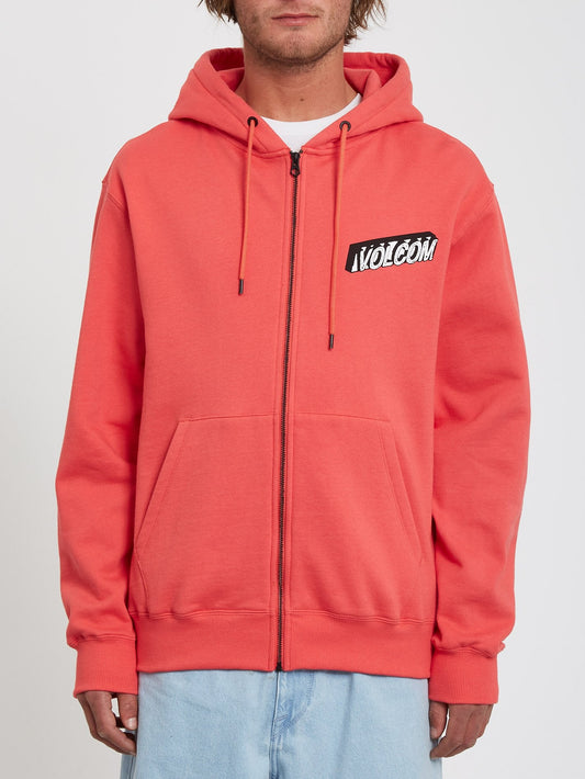 Extends Zip Fleece Hoodie - CAYENNE