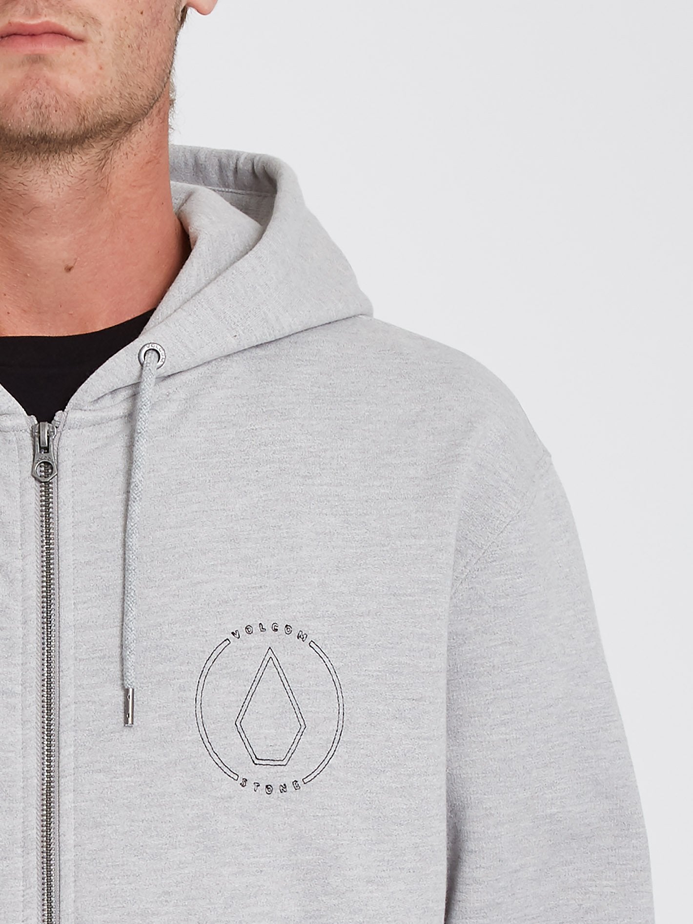 Extends Zip Hoodie - HEATHER GREY