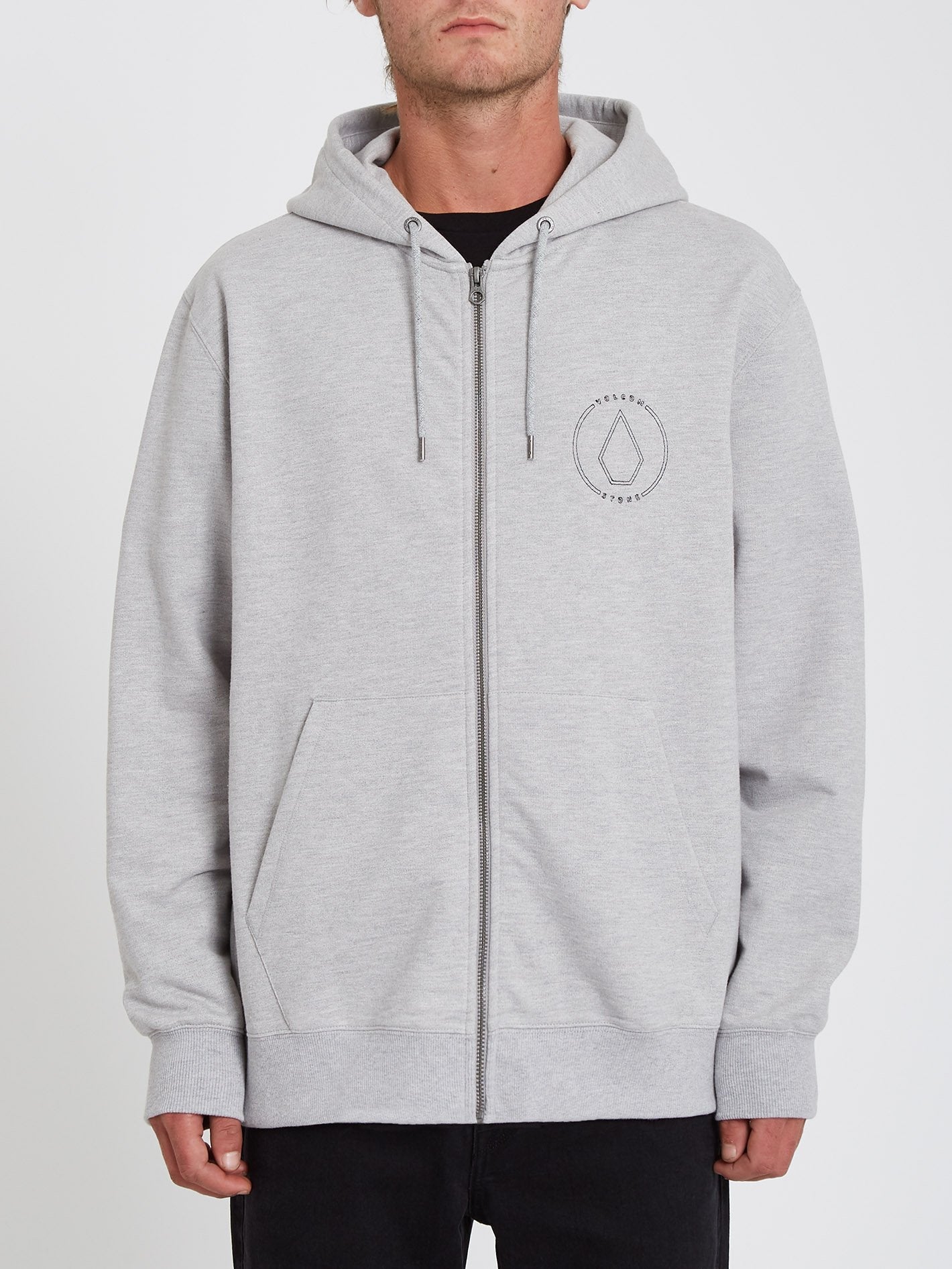 Extends Zip Hoodie - HEATHER GREY