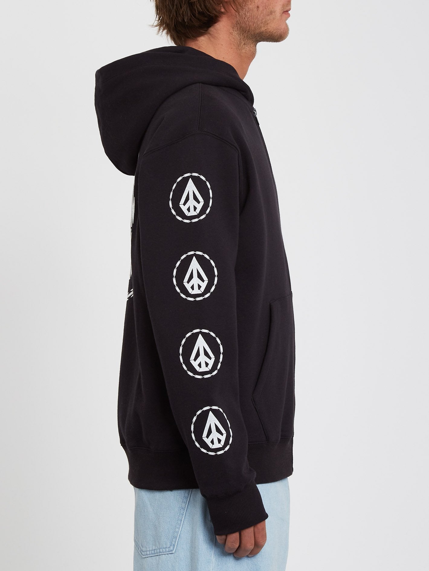 Extends Zip Fleece Hoodie - NEW BLACK