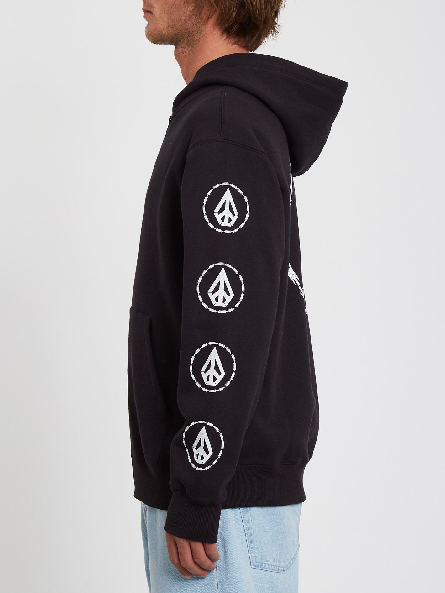 Extends Zip Fleece Hoodie - NEW BLACK