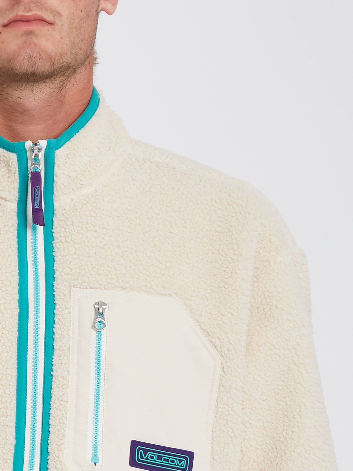 Muzzer Fuzzar Zip Sweatshirt - WHITECAP GREY
