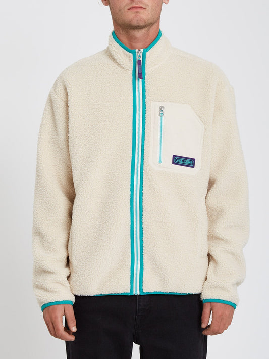 Muzzer Fuzzar Zip Sweatshirt - WHITECAP GREY