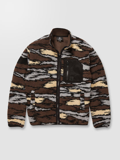Muzzer Fuzzar Zip Sweatshirt - BARK BROWN