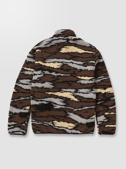 Muzzer Fuzzar Zip Sweatshirt - BARK BROWN