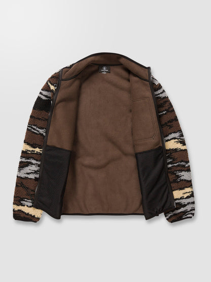 Muzzer Fuzzar Zip Sweatshirt - BARK BROWN