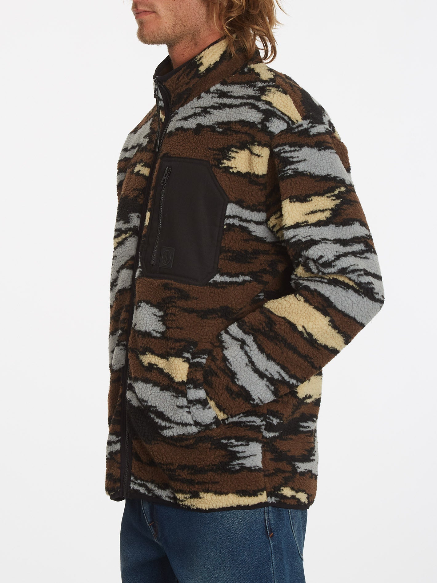 Muzzer Fuzzar Zip Sweatshirt - BARK BROWN