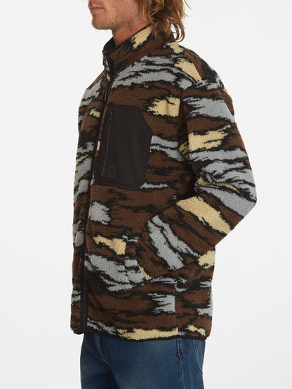 Muzzer Fuzzar Zip Sweatshirt - BARK BROWN