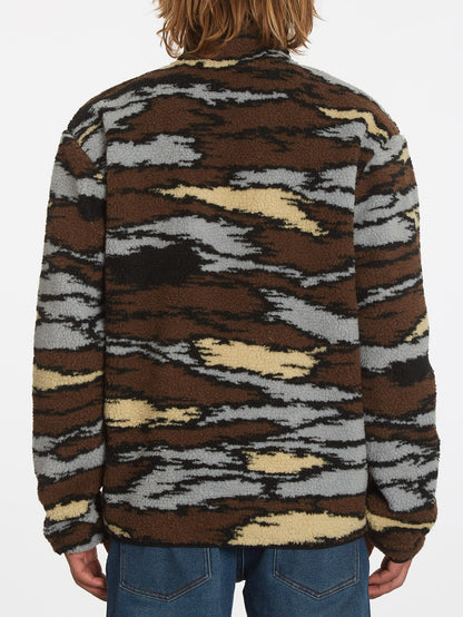 Muzzer Fuzzar Zip Sweatshirt - BARK BROWN