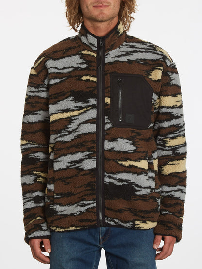 Muzzer Fuzzar Zip Sweatshirt - BARK BROWN