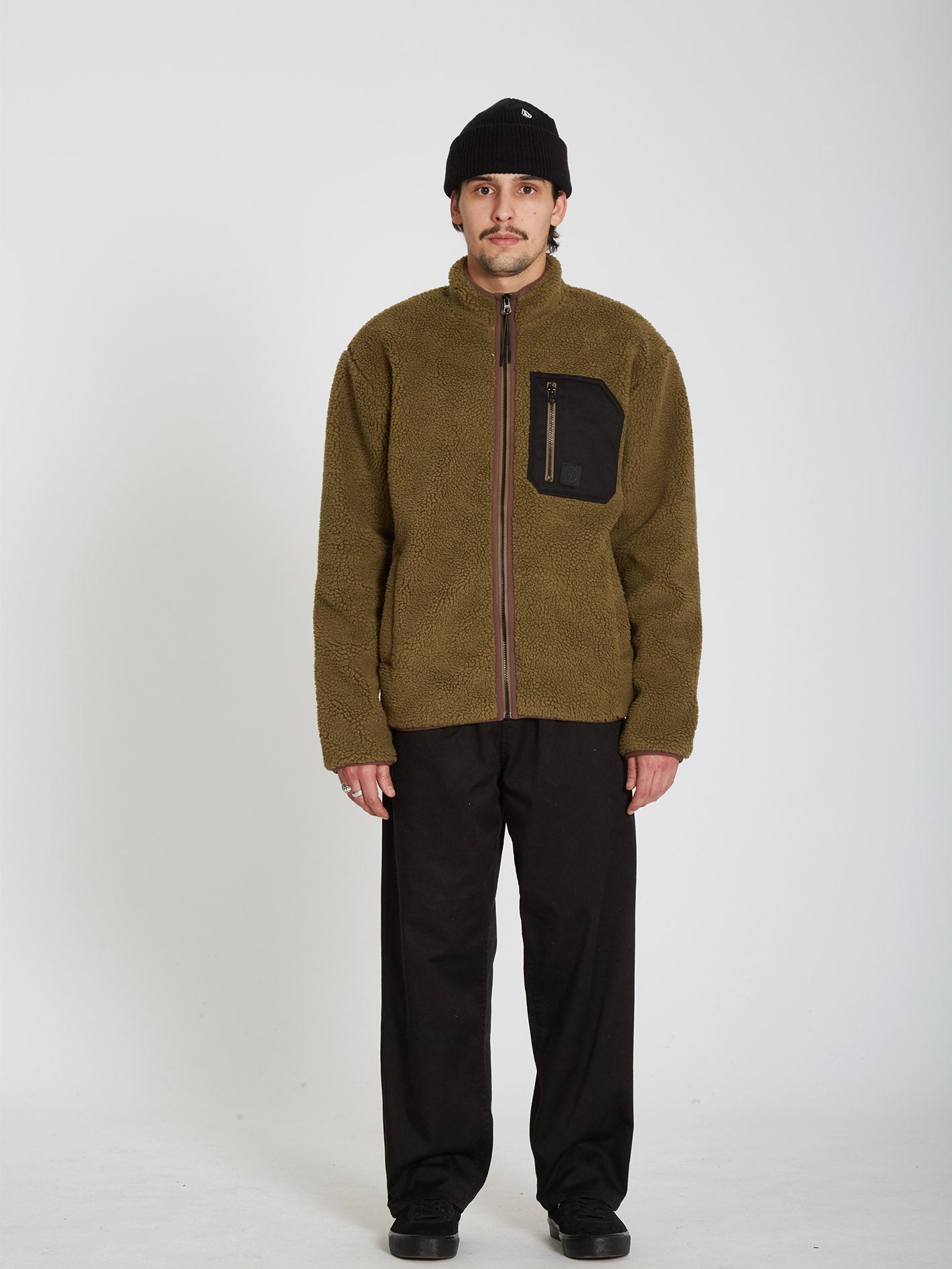 Muzzer Fuzzar Zip Sweatshirt - SERVICE GREEN