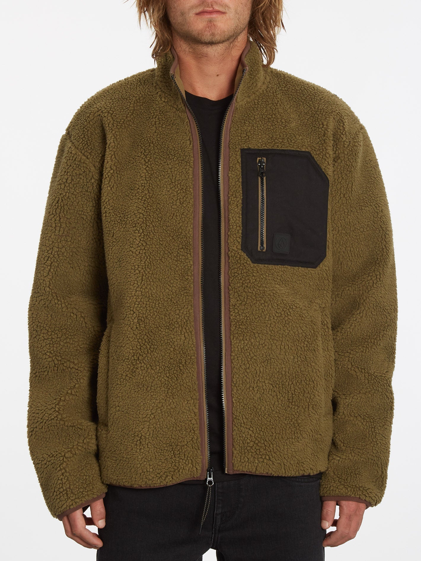 Muzzer Fuzzar Zip Sweatshirt - SERVICE GREEN