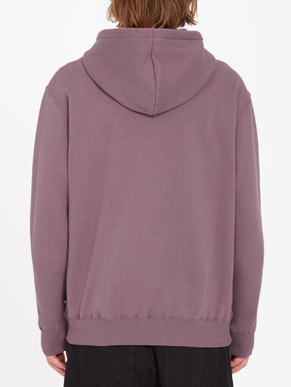 Single Stone Zip Hoodie - BORDEAUX BROWN