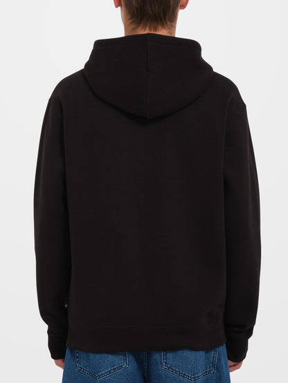 Single Stone Zip Hoodie - BLACK