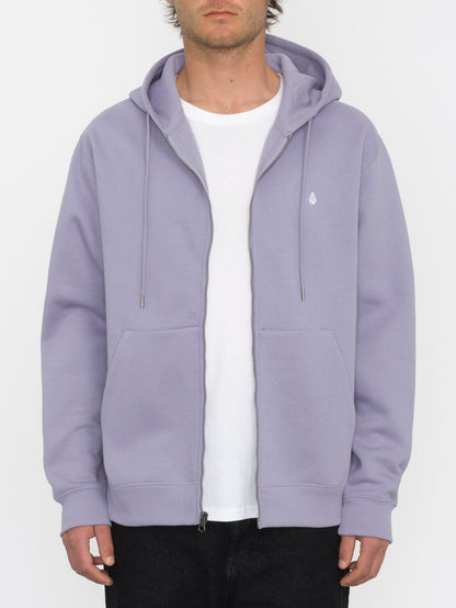 Single Stone Zip Hoodie - VIOLET DUST