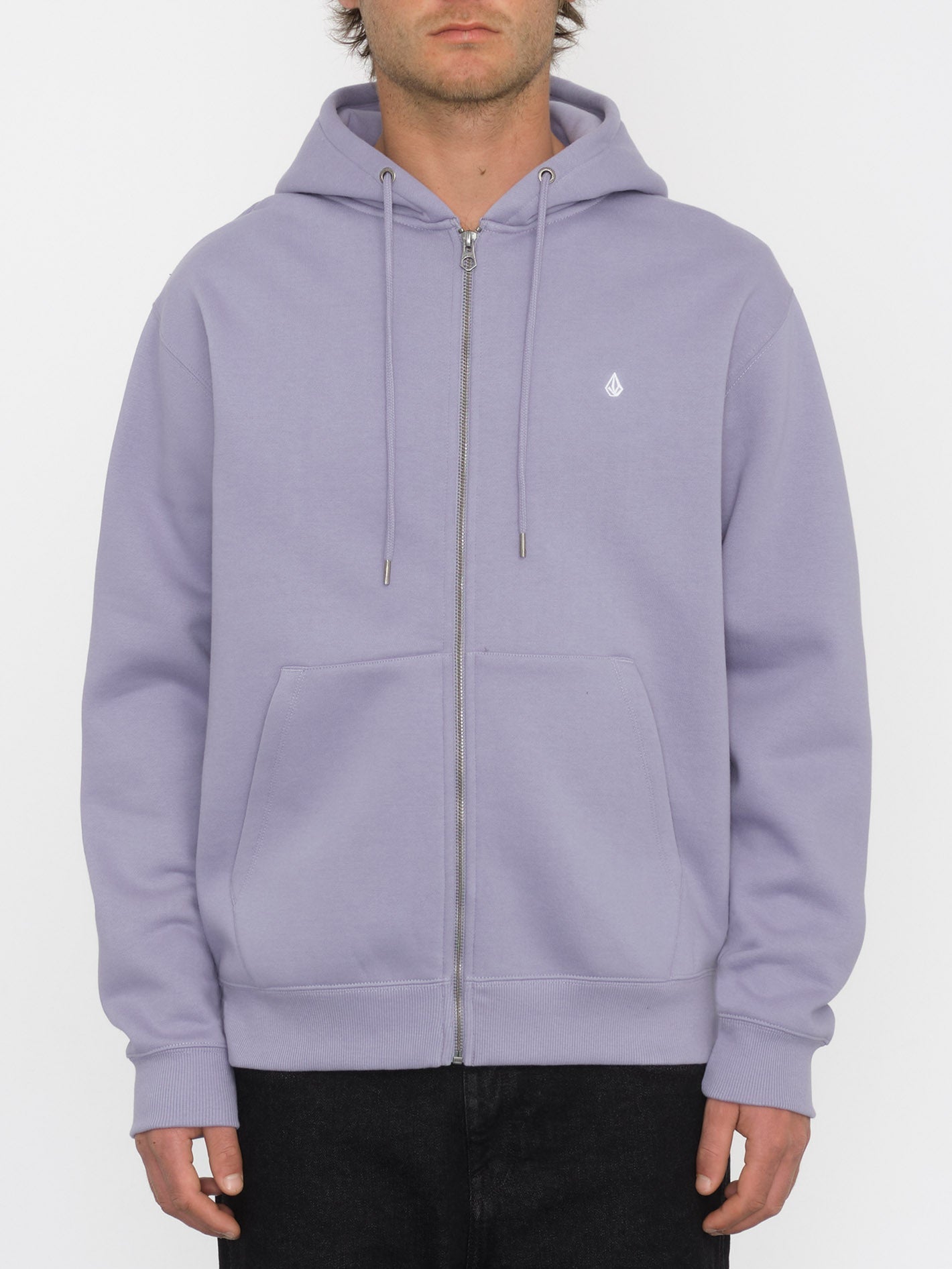 Single Stone Zip Hoodie - VIOLET DUST