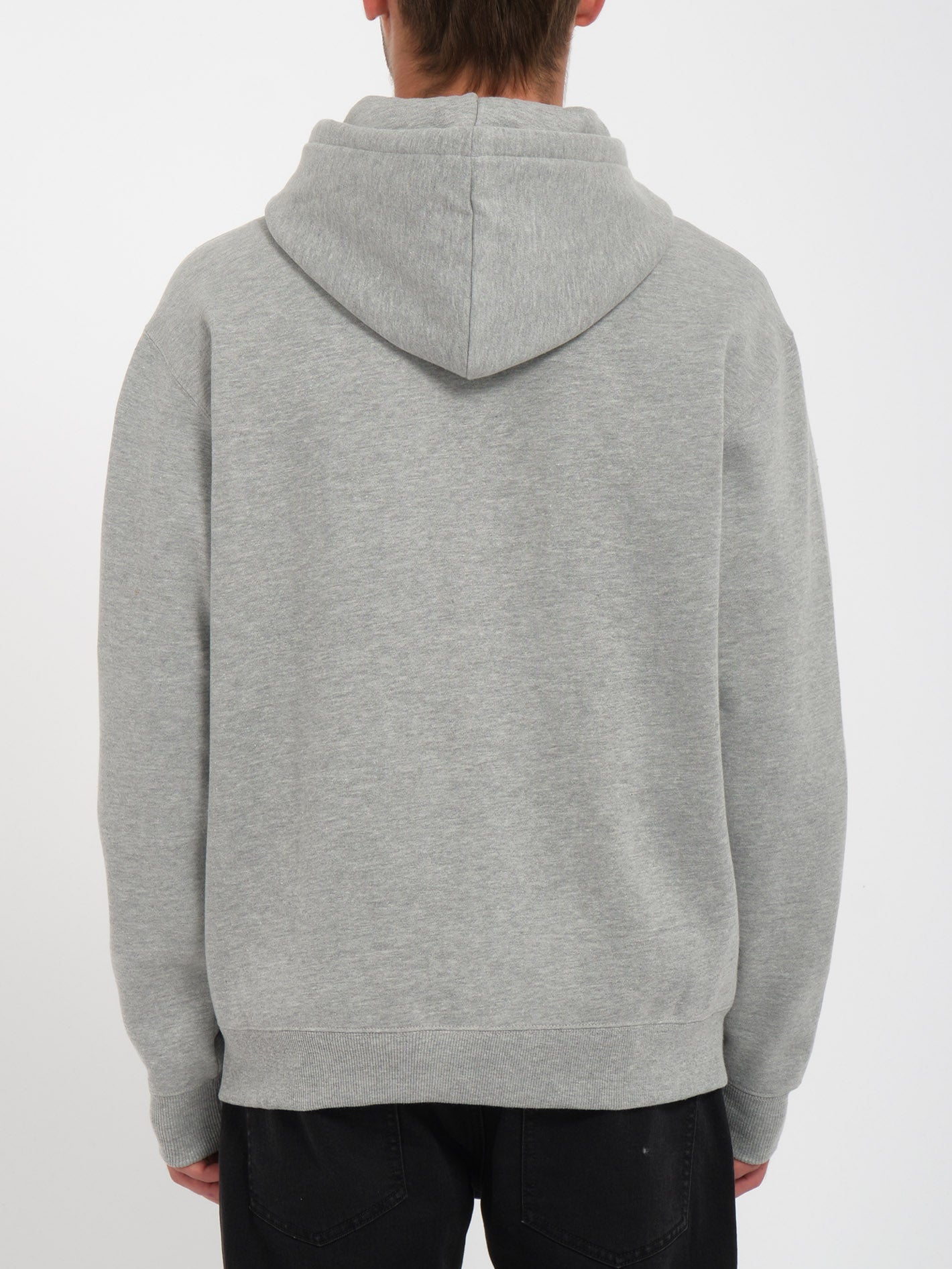 Single Stone Zip Hoodie - HEATHER GREY