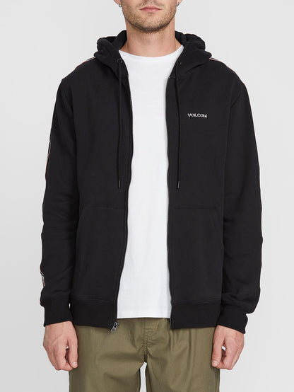 Banes Zip Hoodie - Black
