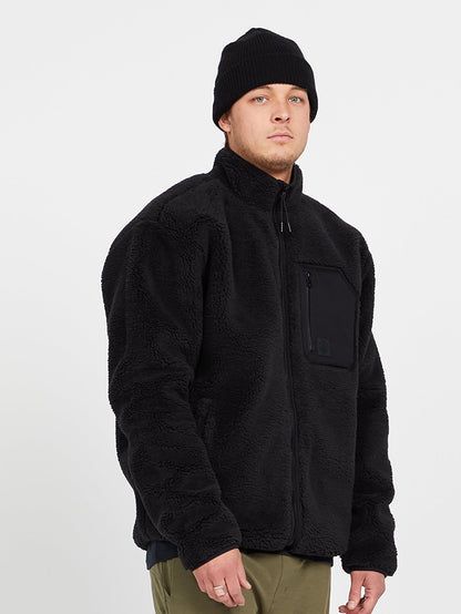 Muzzer Fuzzar Zip Sweatshirt - BLACK