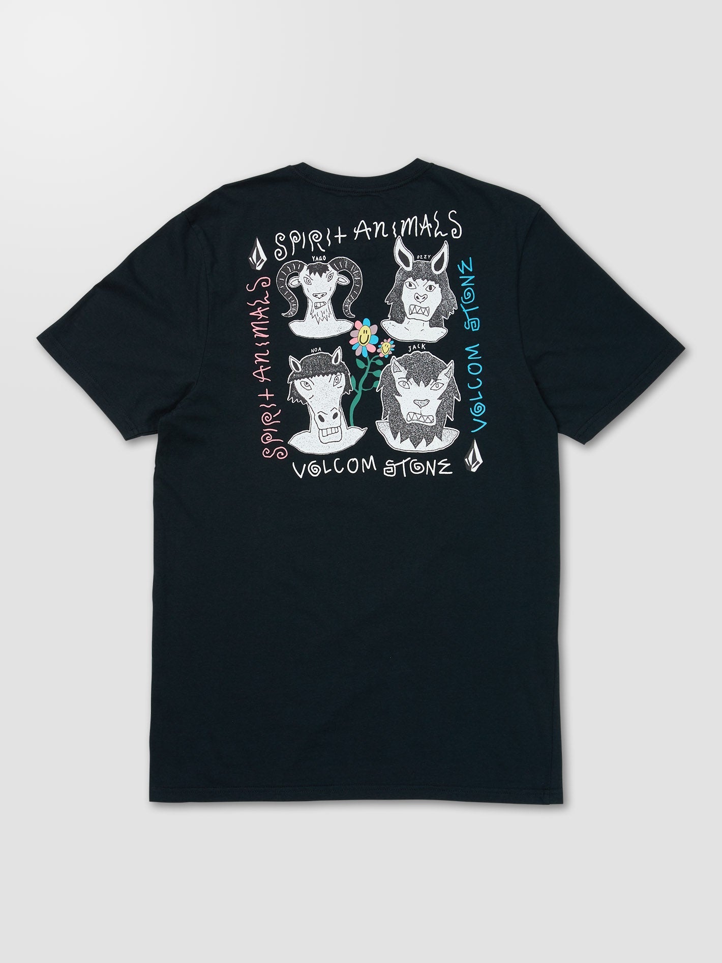 Surf Vitals Animal T-shirt - BLACK
