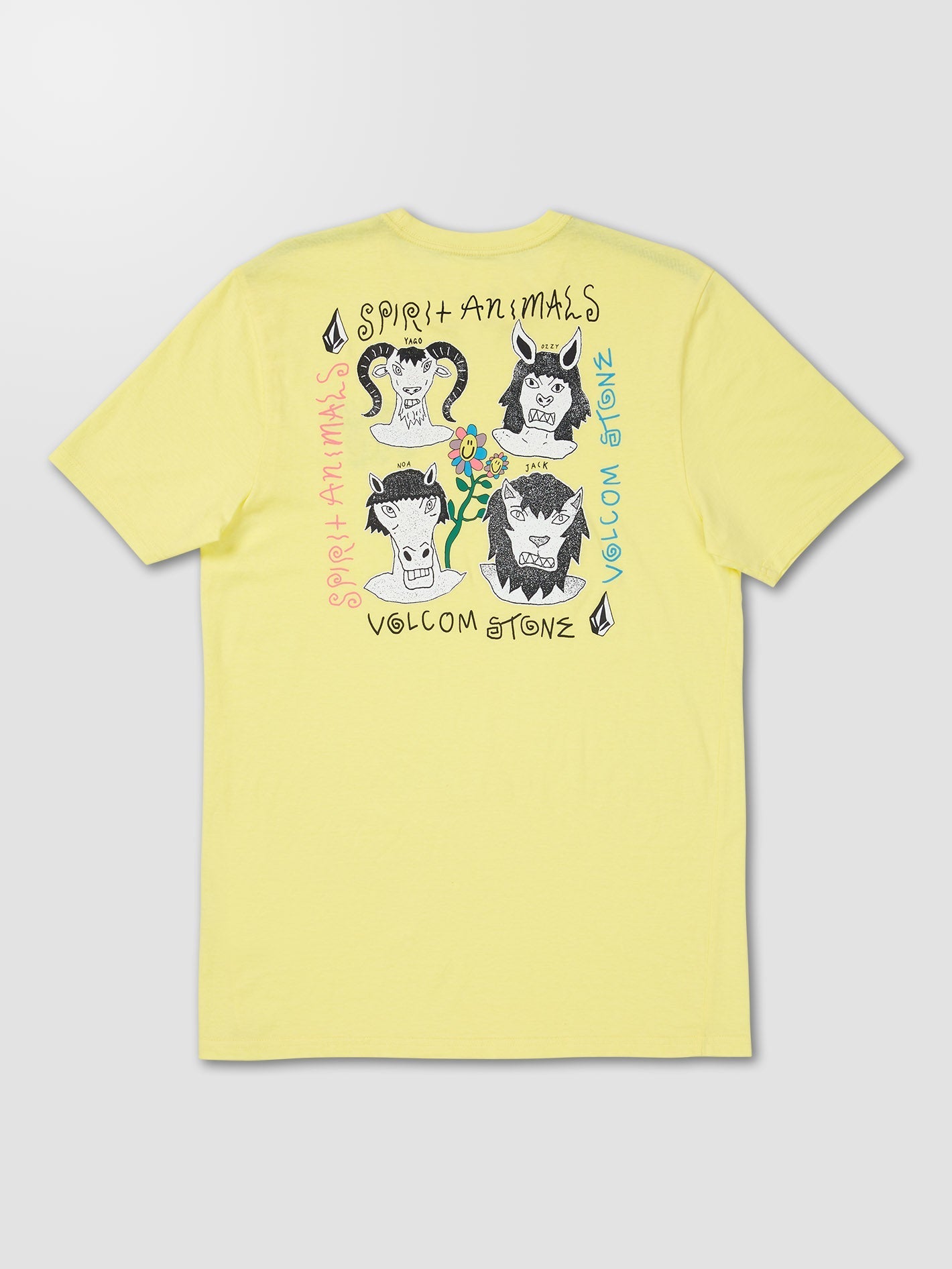 Surf Vitals Animal T-shirt - GLIMMER YELLOW