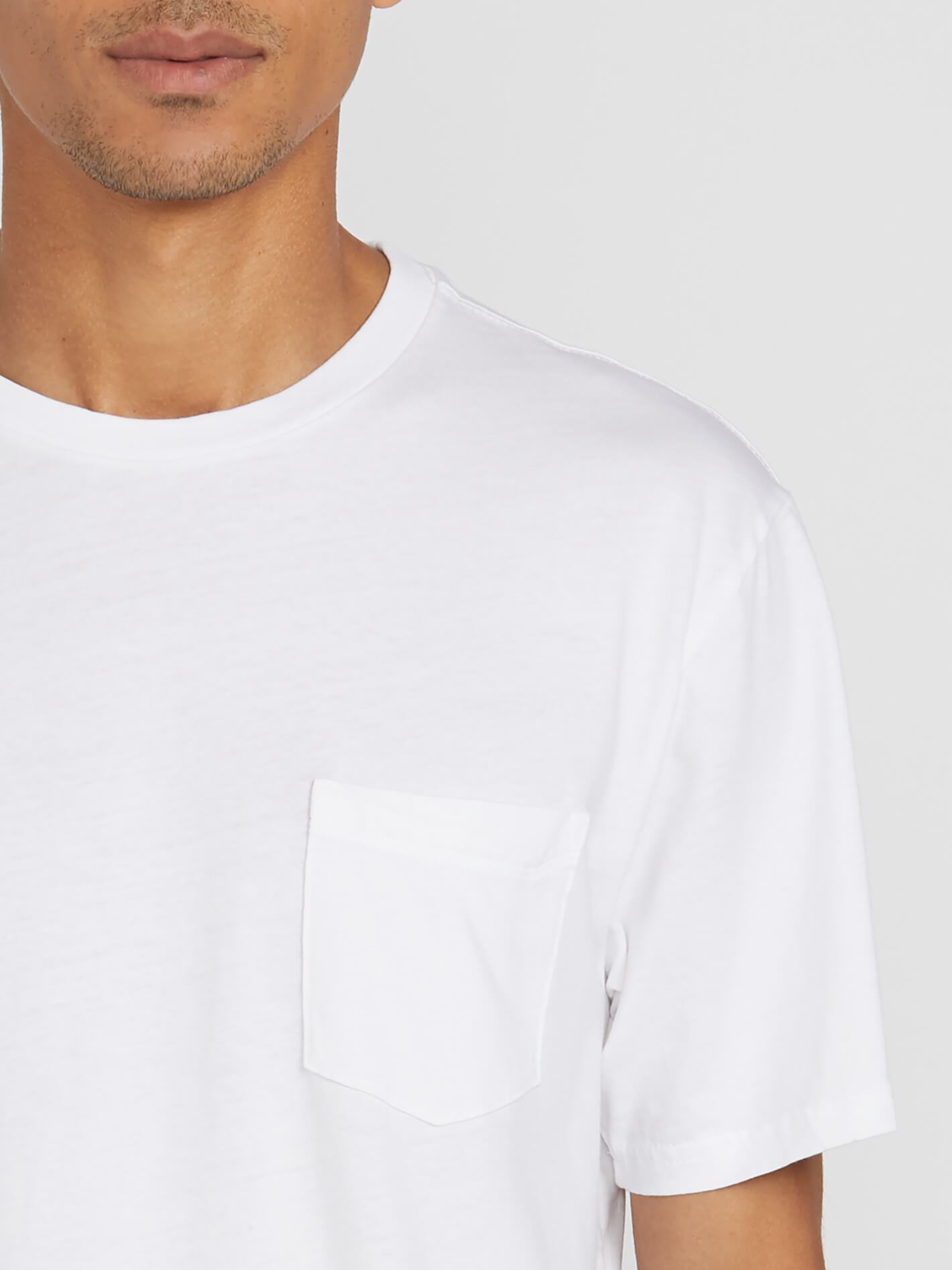 Solid Pocket T-shirt - White