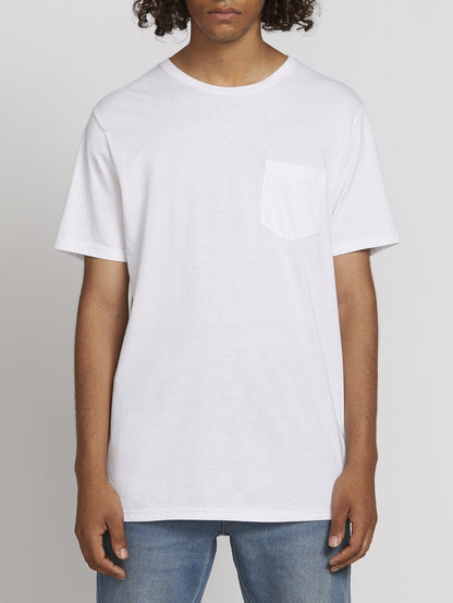 Solid Pocket T-shirt - White