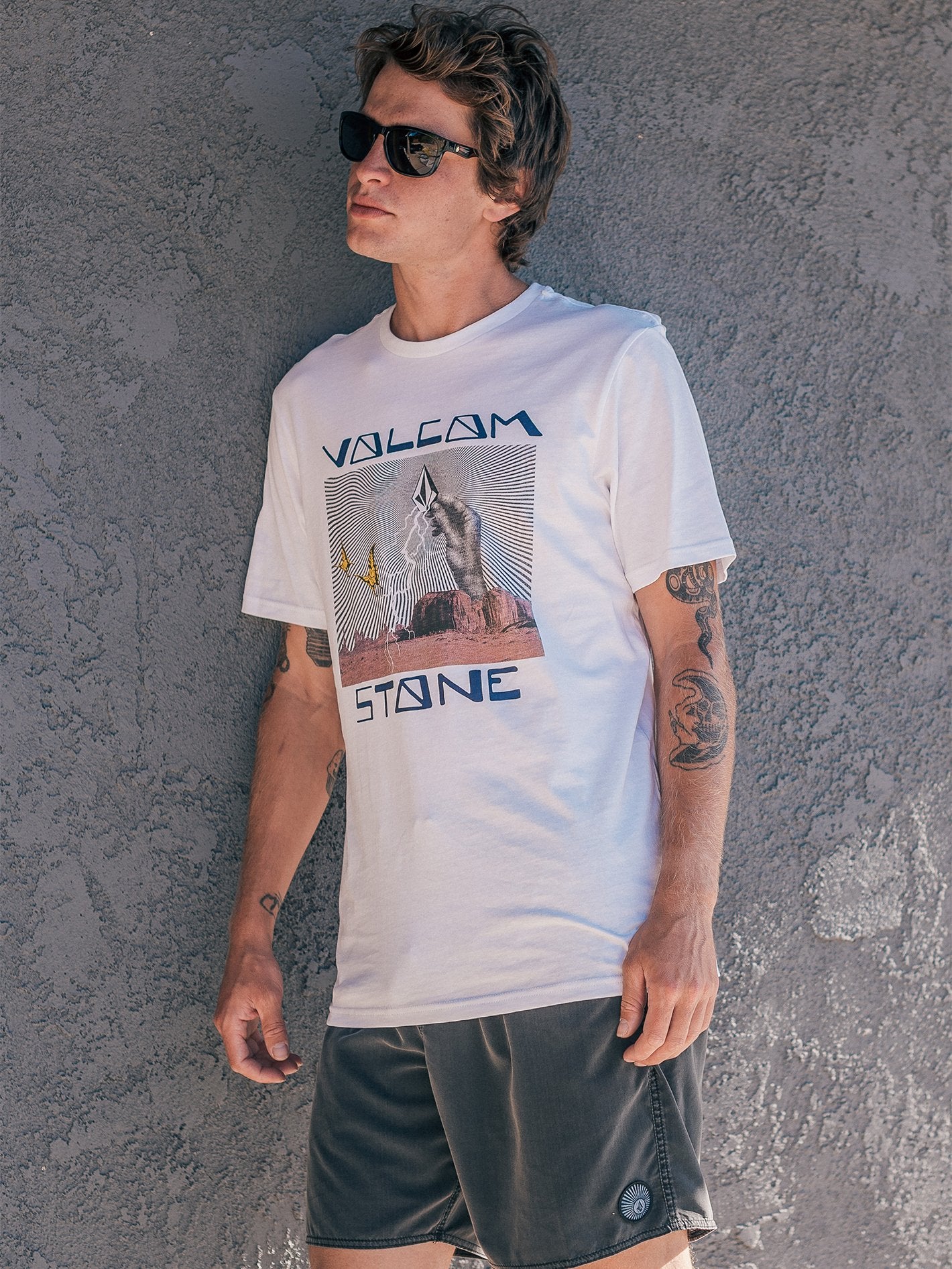 Stone Strike T-shirt - WHITE