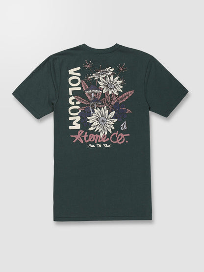 Psychedaisy T-shirt - CEDAR GREEN