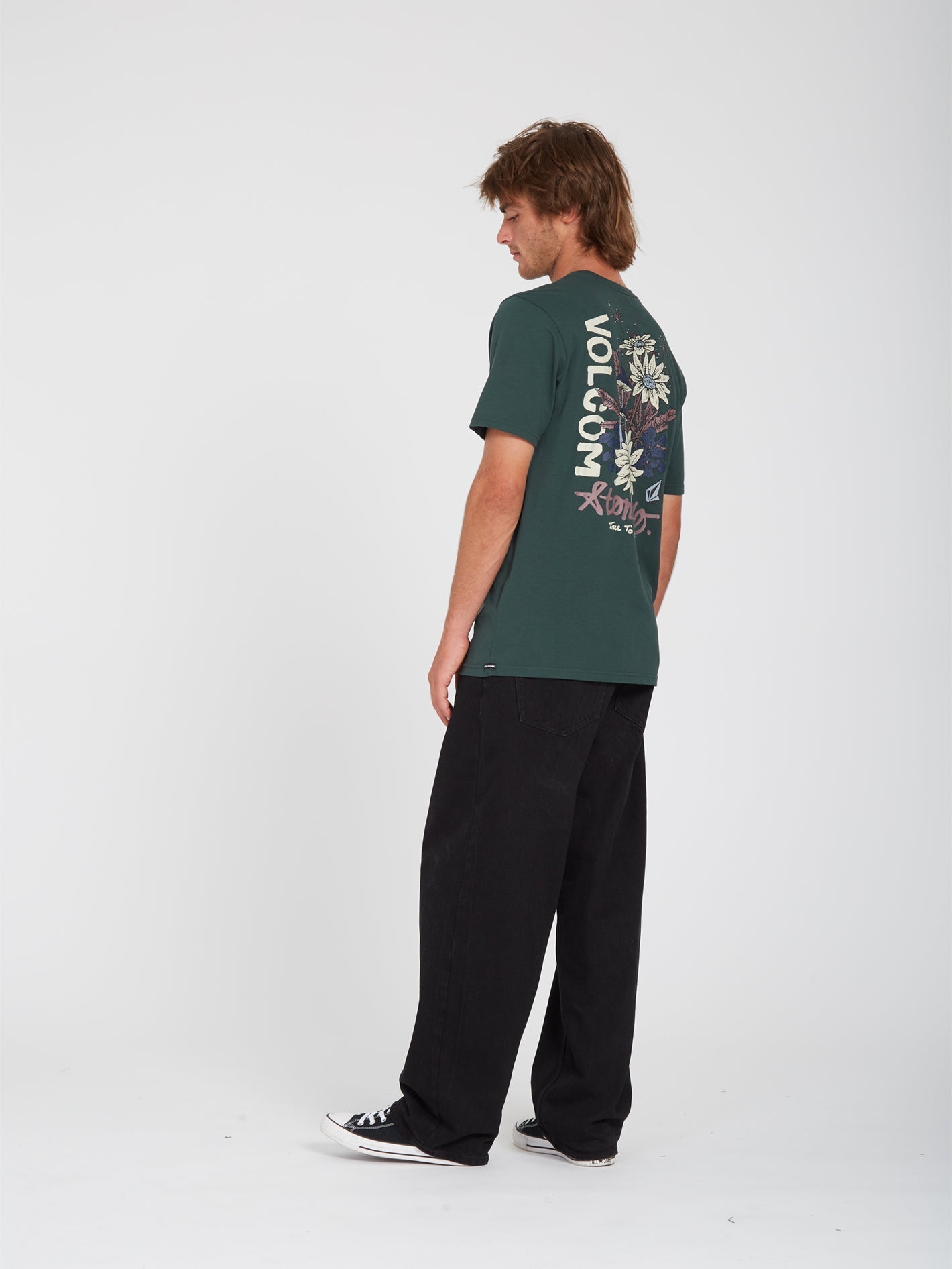 Psychedaisy T-shirt - CEDAR GREEN