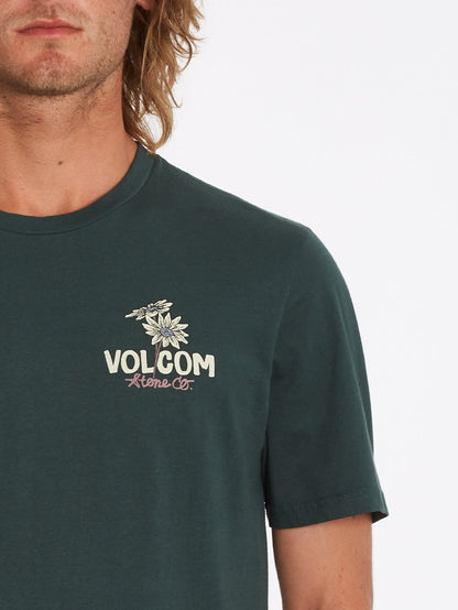 Psychedaisy T-shirt - CEDAR GREEN