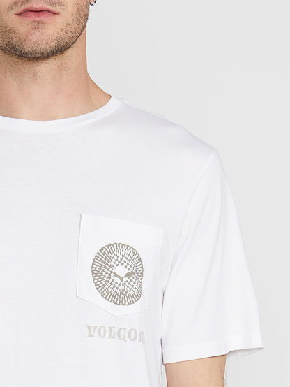 Spun Short Sleeve Pocket Tee - White