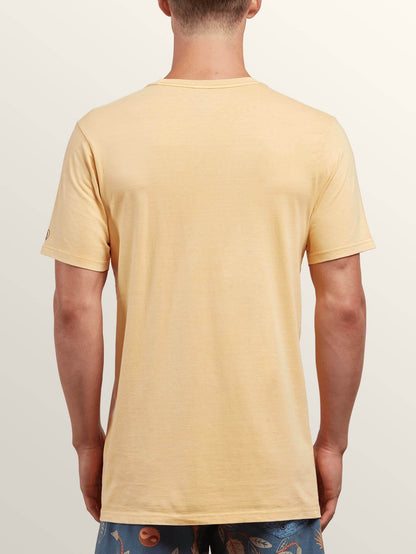 Pale Wash Solid Short Sleeve Tee - Sunburst
