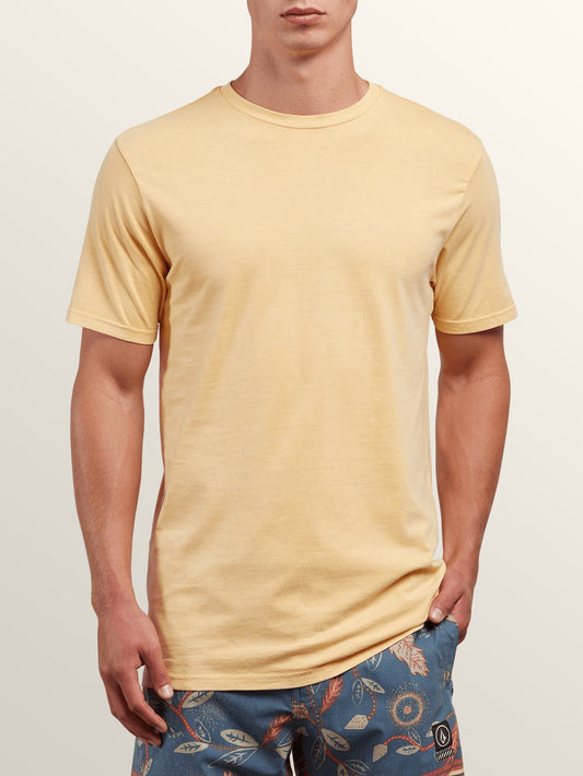 Pale Wash Solid Short Sleeve Tee - Sunburst