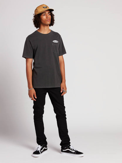 Oval Patch T-shirt  - Black