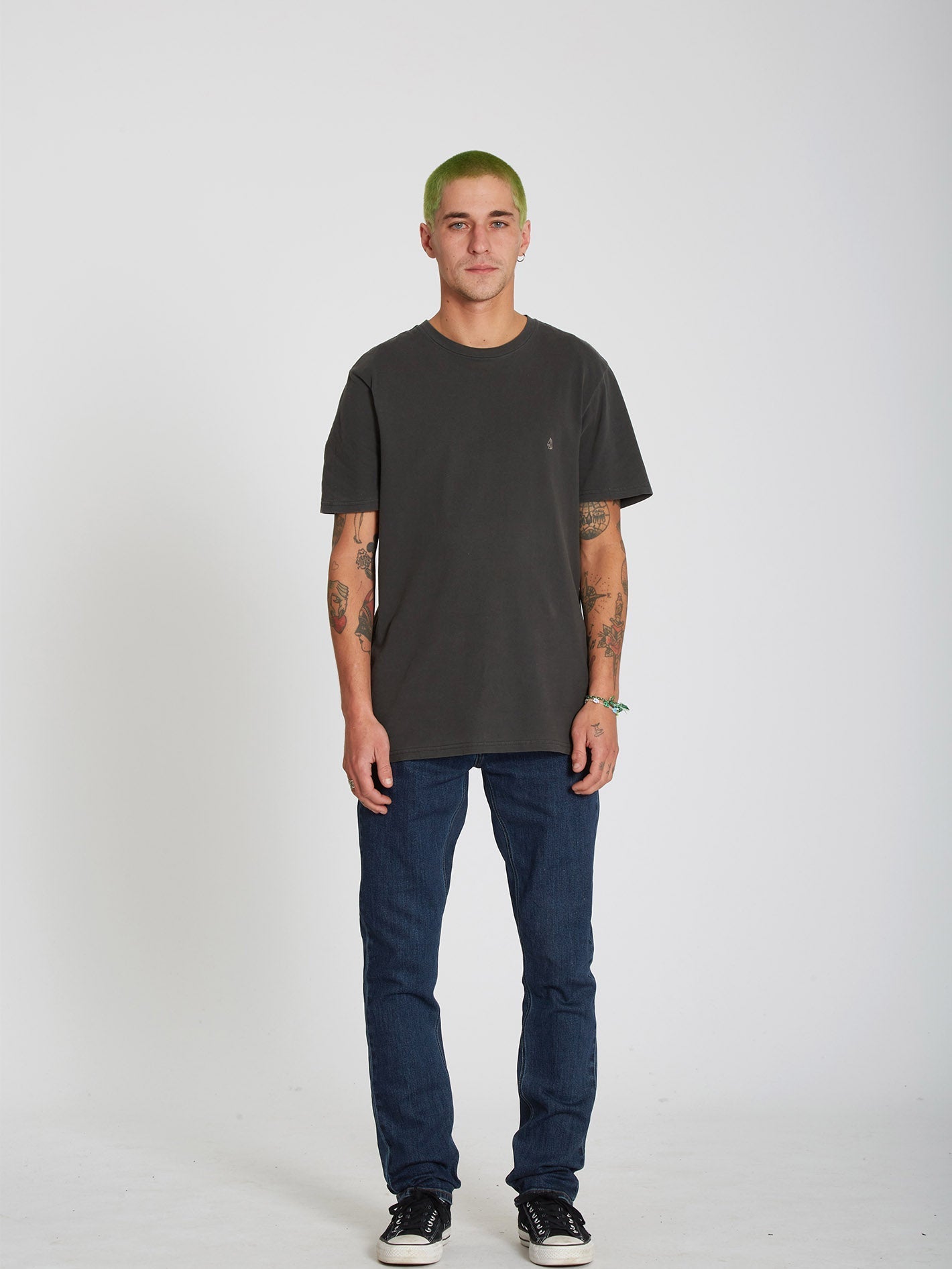 Solid Stone T-shirt - BLACK