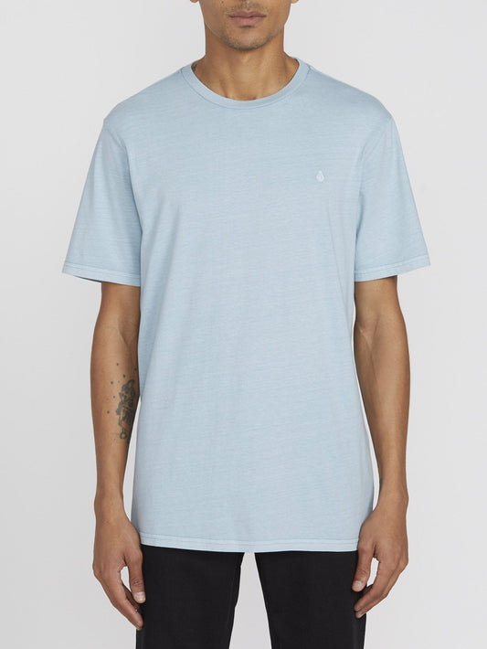 Solid Stone Emb T-shirt - Cool Blue