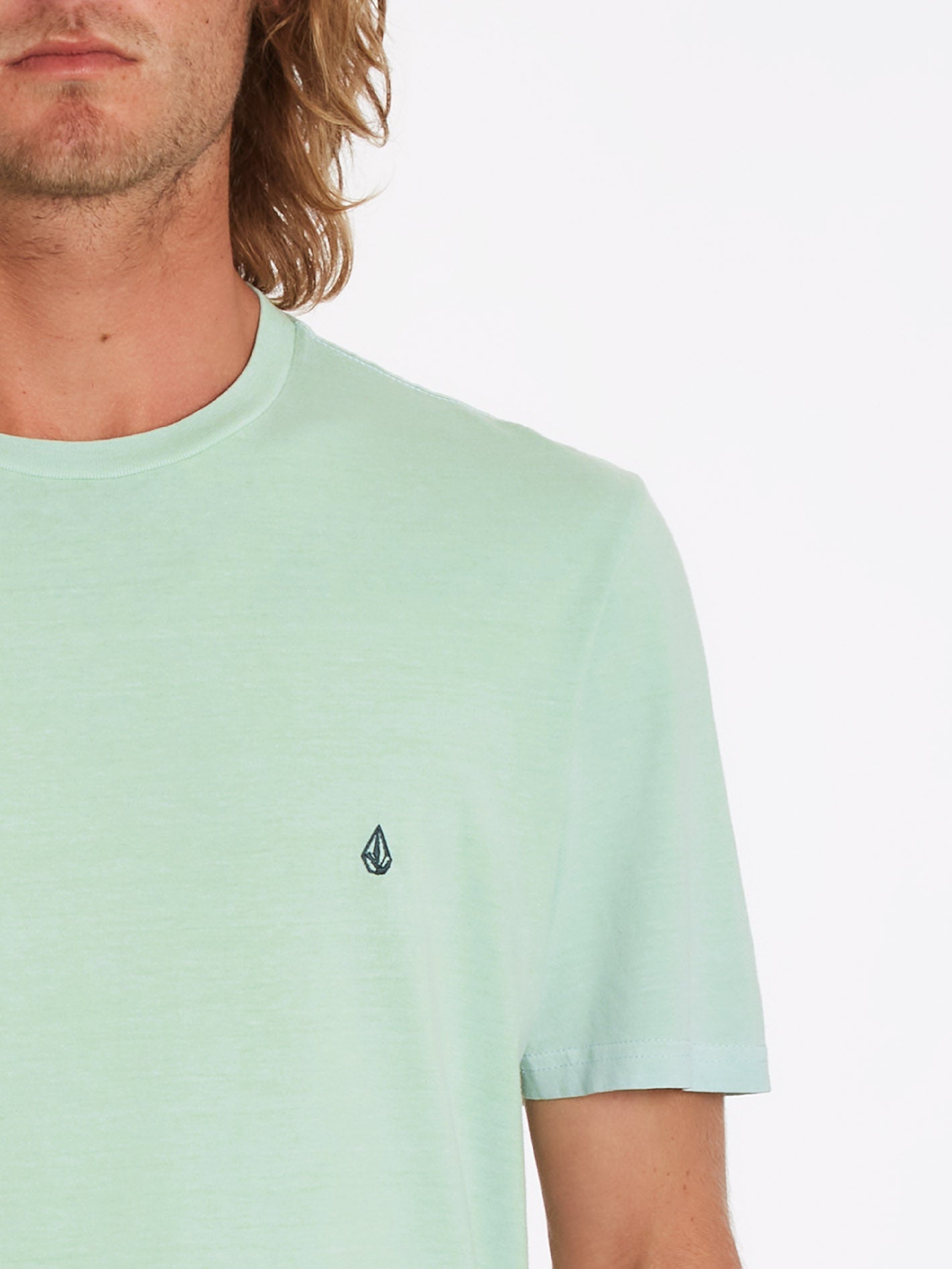 Solid Stone T-shirt - LICHEN GREEN