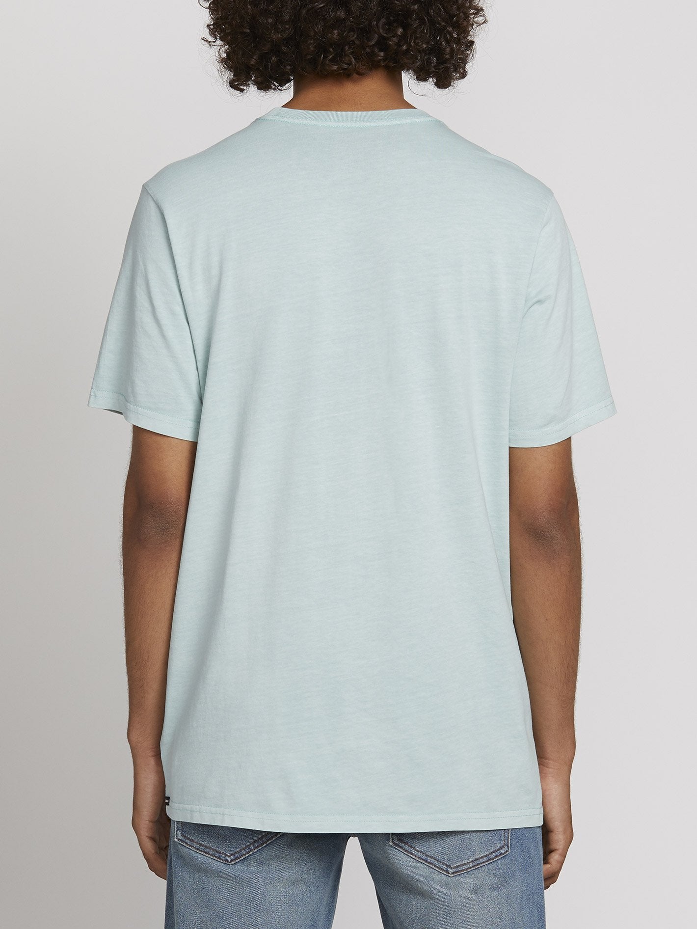 Solid Stone Emb T-shirt  - Sea Glass