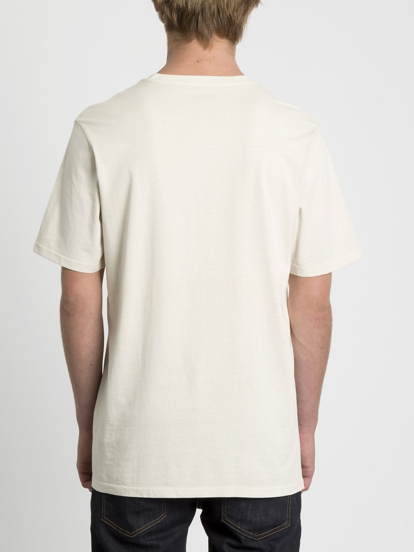 Solid Stone Emb T-shirt - White Flash