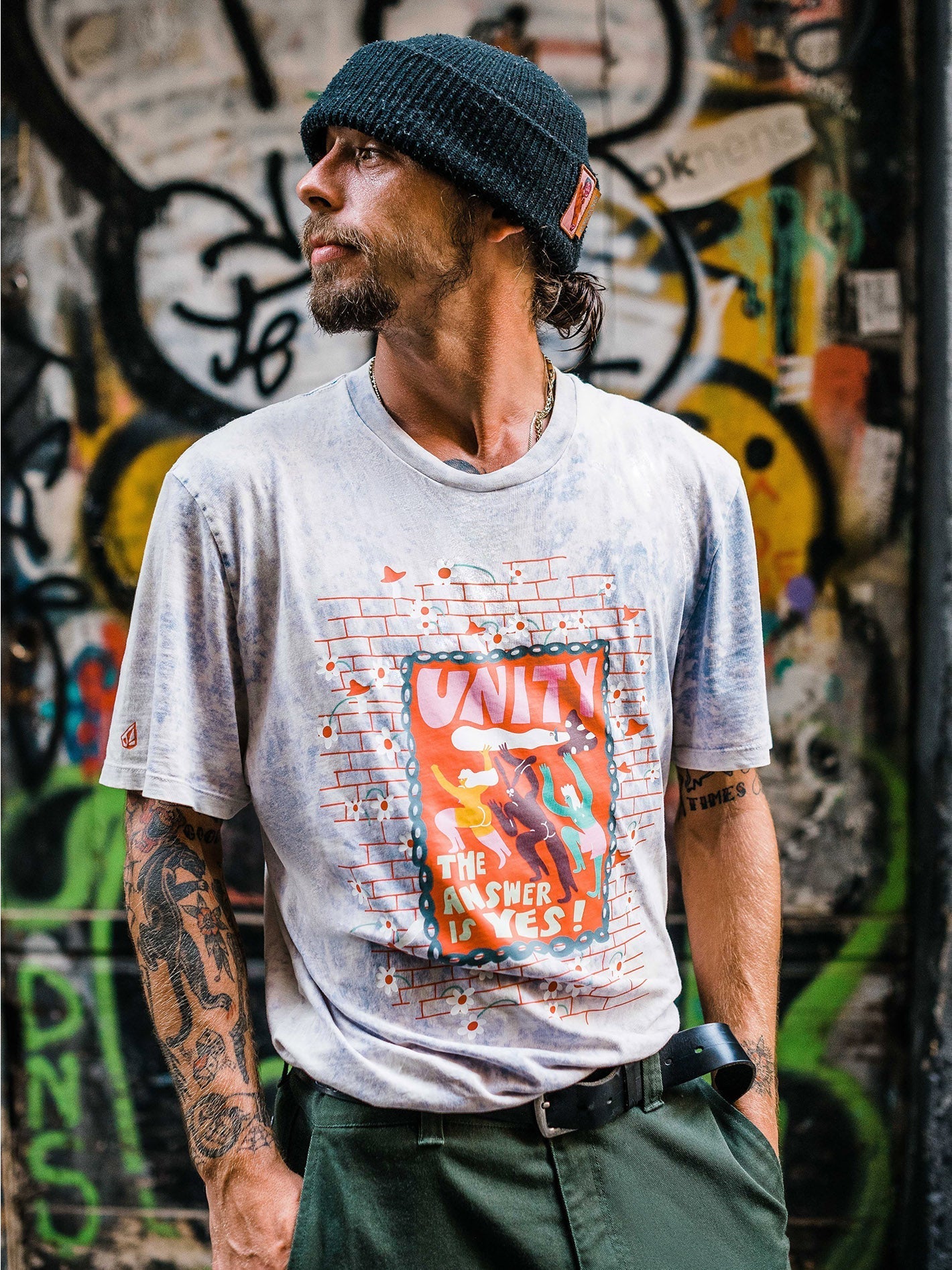 Egle Zvirblyte 2 T-shirt - ANGLED BLEACH WASH