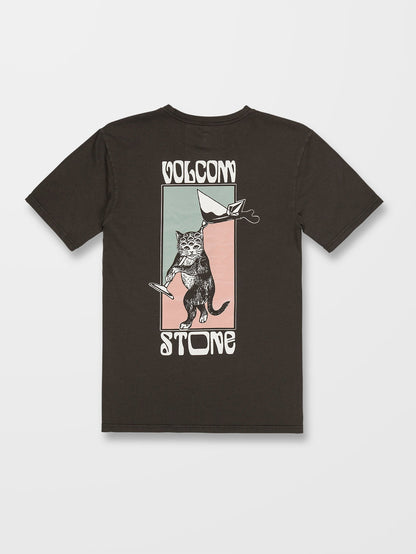 Feline T-shirt - RINSED BLACK