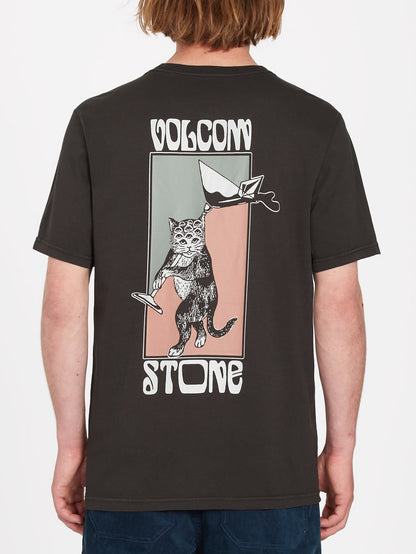 Feline T-shirt - RINSED BLACK