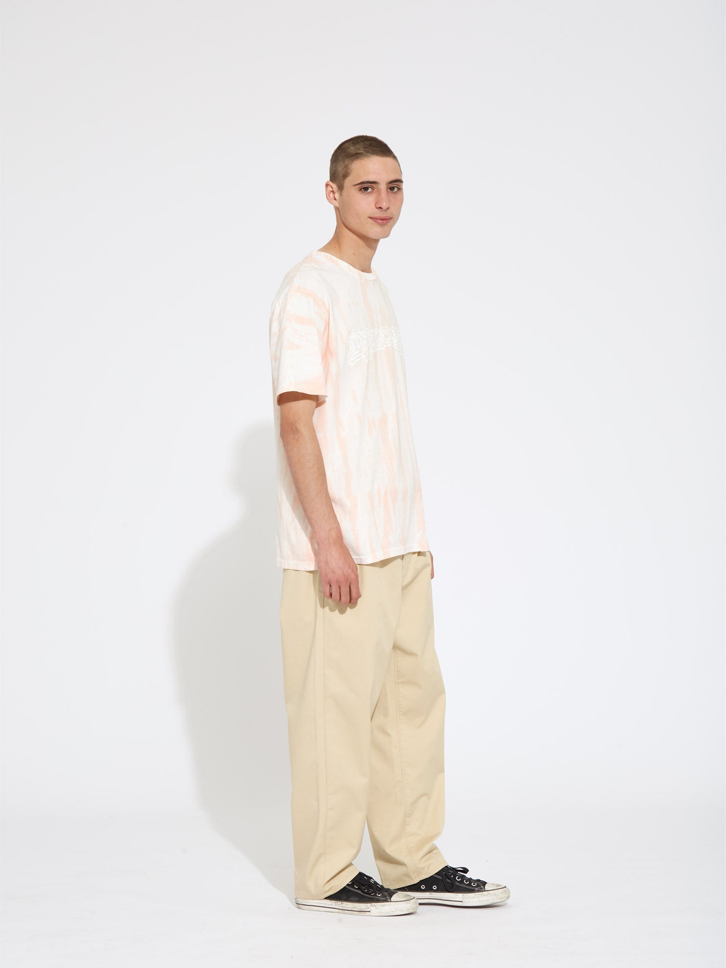 Trippin Dye T-shirt - PEACH BUD