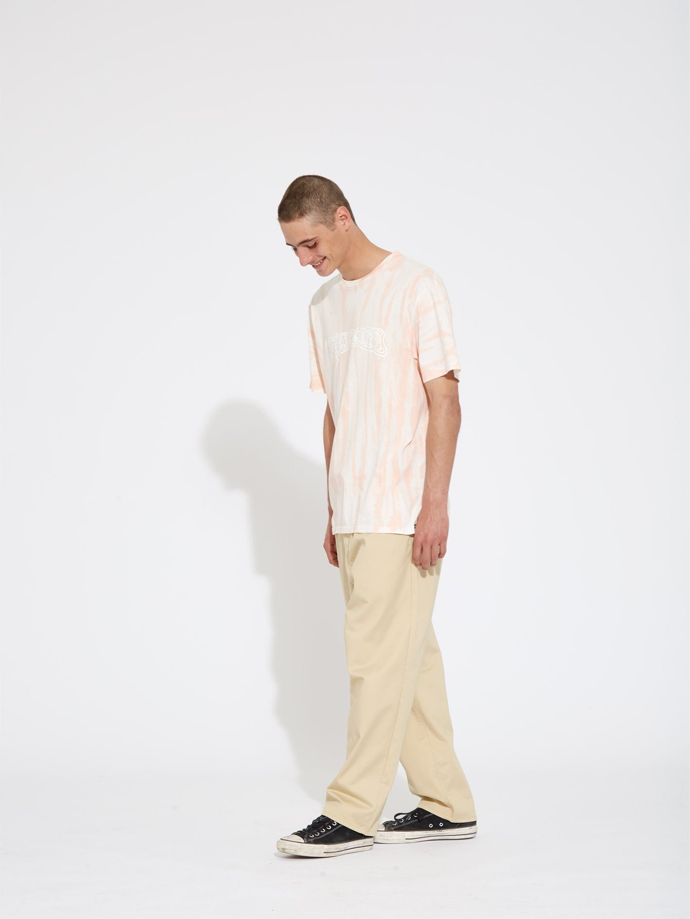 Trippin Dye T-shirt - PEACH BUD